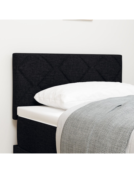 Testiera  Design a Blocchi Diamante Nera 80 cm Tessuto