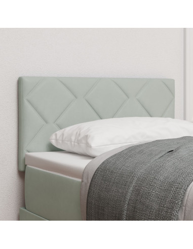 Testiera con testiera Grigio chiaro 80 cm Velluto