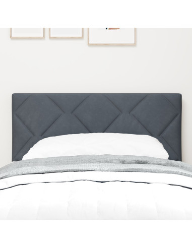 Testiera con testiera Grigio scuro 80 cm Velluto