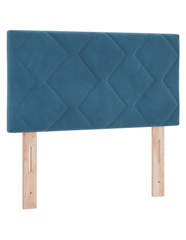 Testiera con testiera Blu scuro 80 cm Velluto