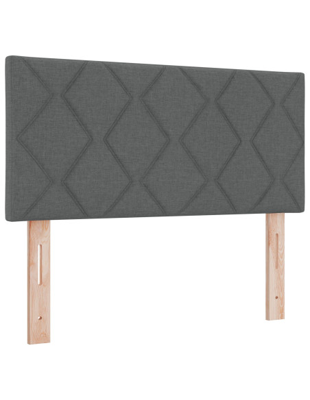 Testiera  Design a Blocchi di Diamante Grigio Scuro 90 cm Tessuto