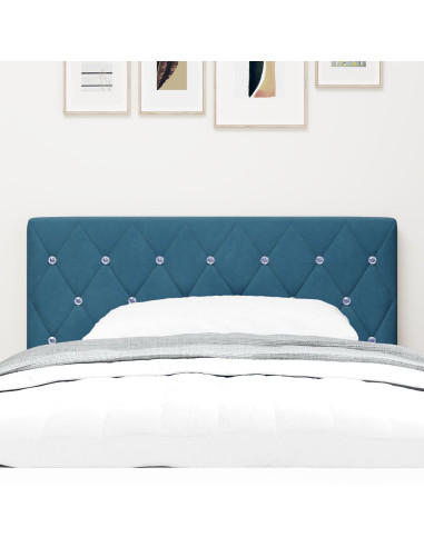 Testiera con testiera Blu Scuro 90 cm Pelle Sintetica