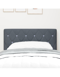 Testiera con testiera Grigio scuro 80 cm Pelle Sintetica