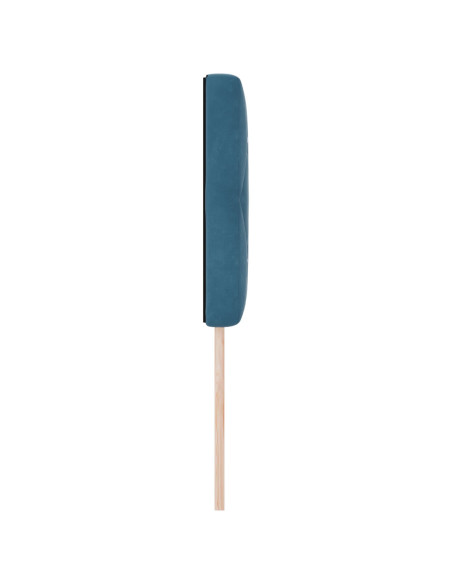 Testiera  con bottoni in cristallo imbottita blu scuro 80 cm in velluto