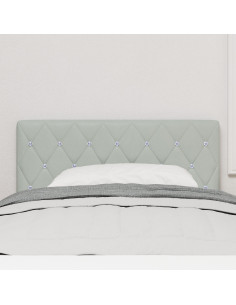 Testiera con testiera Grigio chiaro 90 cm Pelle Sintetica