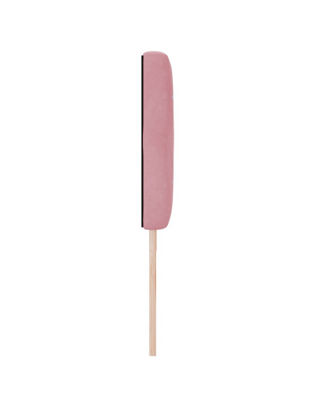 Testiera  con bottoni in cristallo, tufted, rosa, 180 cm, velluto