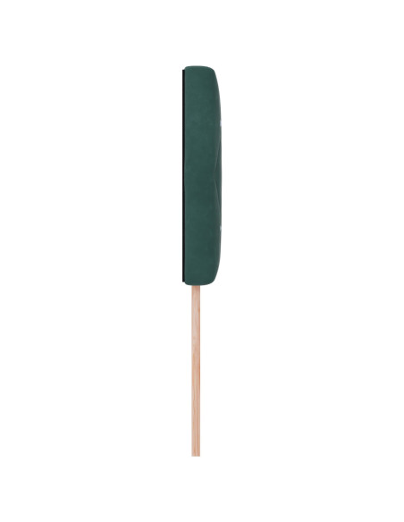 Testiera  con Bottoni in Cristallo Verde Scuro 90 cm in Velluto