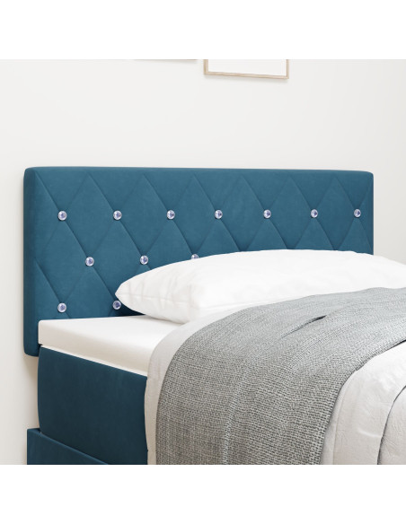 Testiera con testiera Blu Scuro 90 cm Pelle Sintetica