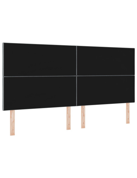 Testiera con testiera Grigio chiaro 200 cm Pelle Sintetica