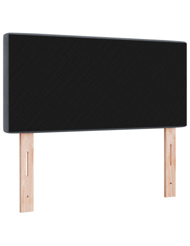 Testiera con testiera Grigio scuro 100 cm Pelle Sintetica