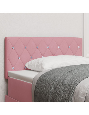 Testiera con testiera Rosa 100 cm Pelle Sintetica