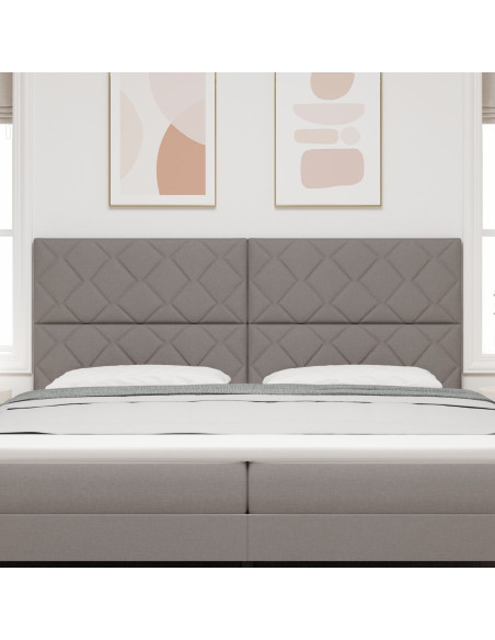 Testiera  Design a Blocchi Diamond Tortora 200 cm Tessuto