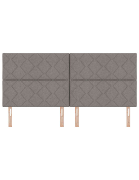 Testiera  Design a Blocchi Diamond Tortora 200 cm Tessuto