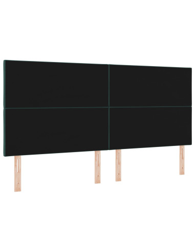 Testiera con testiera Verde scuro 200 cm Velluto