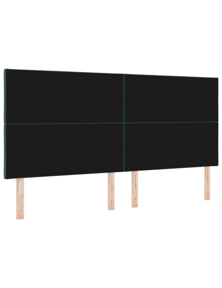 Testiera con testiera Verde scuro 200 cm Velluto