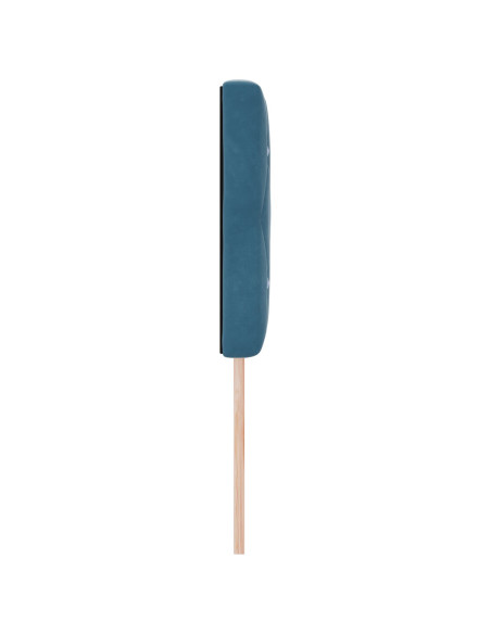 Testiera  con bottoni in cristallo, tufted, blu scuro, 160 cm, velluto