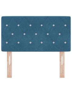 Testiera con testiera Blu Scuro 80 cm Pelle Sintetica 2