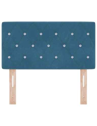 Testiera con testiera Blu Scuro 80 cm Pelle Sintetica