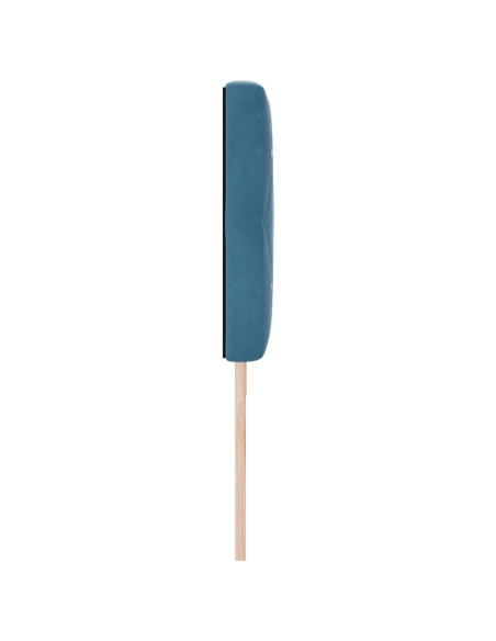 Testiera  con bottoni in cristallo trapuntati blu scuro 180 cm in velluto