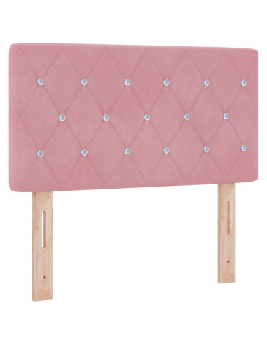 Testiera con testiera Rosa 80 cm Pelle Sintetica