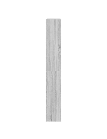 Mobile per libri/divisorio per stanze in rovere nero 100x30x198 cm in legno ingegnerizzato