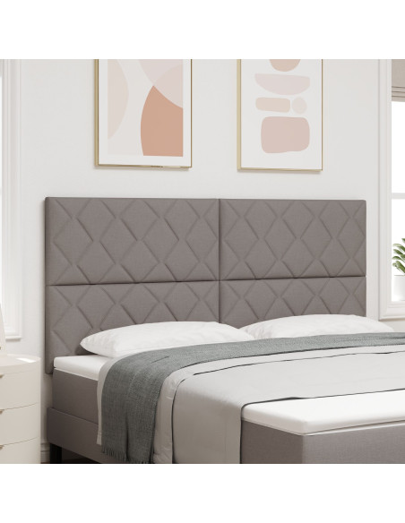 Testiera  Design Blocchi Geometrici Tortora 180 cm Tessuto