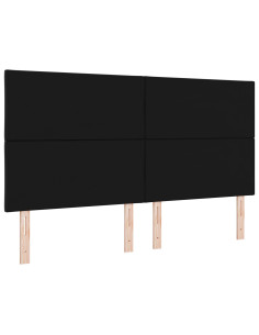 Testiera con testiera Nero 180 cm Velluto