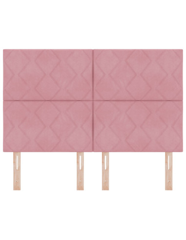 Testiera con testiera Rosa 160 cm Velluto