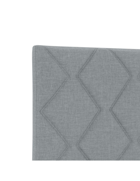 Testiera  Design a Blocchi di Diamante Grigio Chiaro 180 cm Tessuto