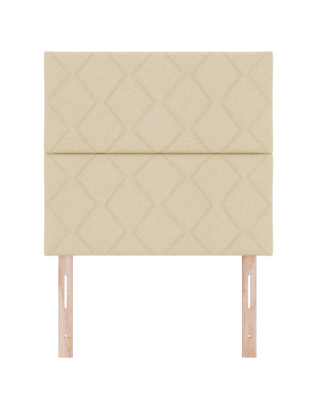 Testiera con testiera Crema 100 cm Pelle Sintetica