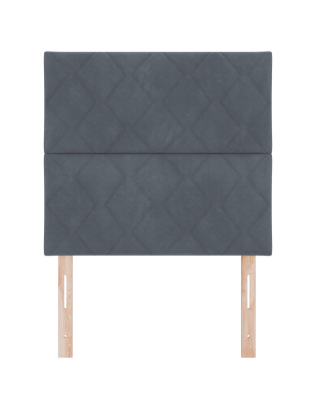 Testiera Design Blocchi di Diamante Grigio Scuro 100 cm Velluto,  Testiera Design Blocchi di Diamante Grigio Scuro 200 cm Vellut