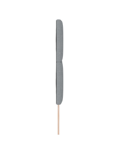 Testiera  Design a Blocchi Diamond Grigio Chiaro 140 cm Tessuto