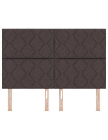 Testiera con testiera Marrone Scuro 160 cm Pelle Sintetica