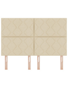 Testiera con testiera Crema 160 cm Pelle Sintetica