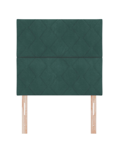 Testiera con testiera Verde scuro 100 cm Velluto