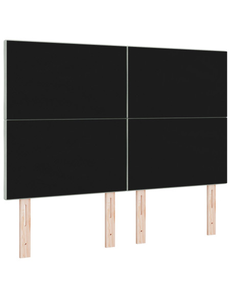 Testiera a Blocchi a Diamante Grigio Chiaro 140 cm Velluto