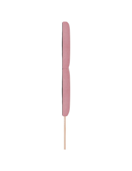 Testiera  Design a Blocchi di Diamante Rosa 140 cm in Velluto