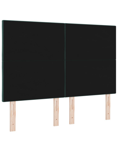 Testiera con testiera Verde scuro 160 cm Velluto