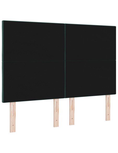 Testiera con testiera Verde scuro 160 cm Velluto