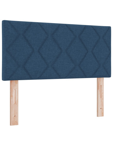 Letto a molle con materasso Blu 90 x 190 cm Tessuto