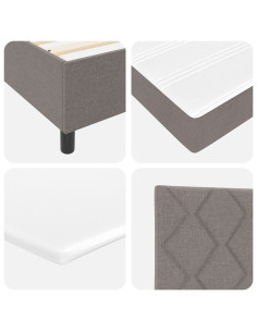 Letto a molle con materasso Talpa 200 x 200 cm Tessuto