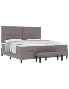 Letto a molle con materasso Talpa 200 x 200 cm Tessuto