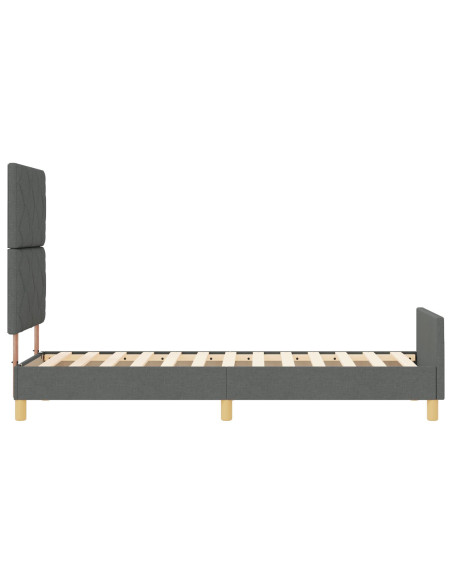 Struttura Letto  Grigio Scuro 80x200 cm Tessuto