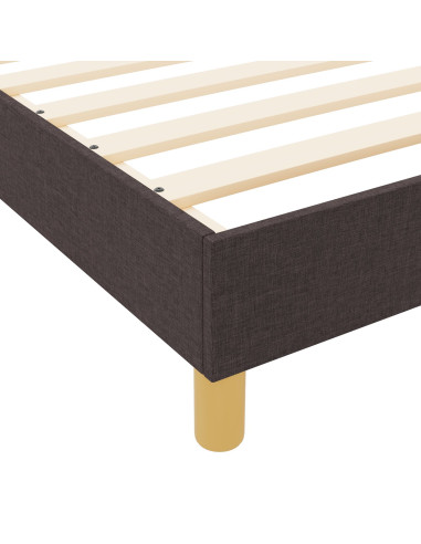 Struttura del letto Marrone scuro 80 x 200 cm Tessuto