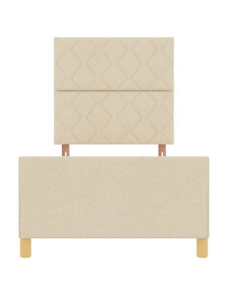 Struttura letto  Crema 90x190 cm in tessuto