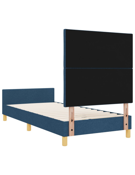 Struttura Letto Blu  90x190 cm in Tessuto