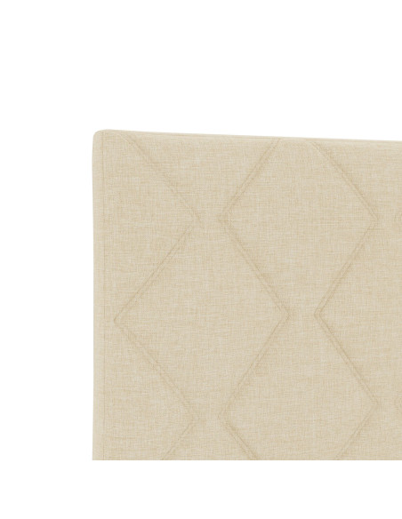 Testiera Design a Blocchi di Diamante Panna 200 cm Tessuto