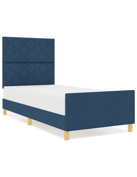 Struttura Letto  Blu 90x200 cm in Tessuto
