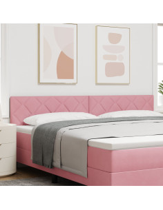 Testiera con testiera Rosa 200 cm Velluto