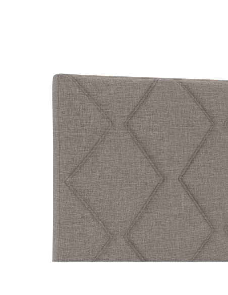 Testiera  Design a Blocchi di Diamante Tortora 200 cm Tessuto
